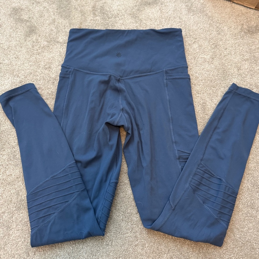 ATHLETA Inclination Moto Tight Navy